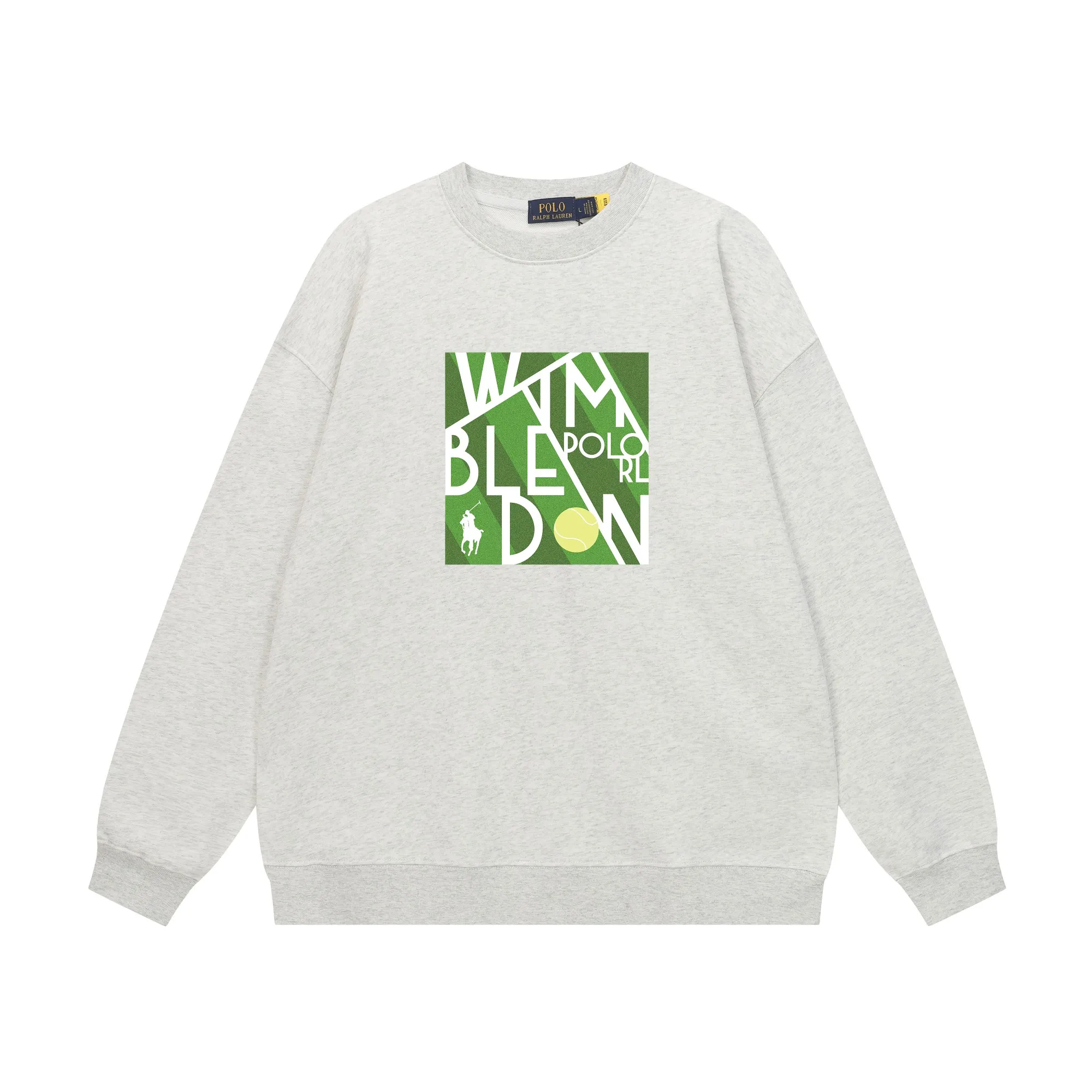 P200 Long-term stock] RalphLauren/Ralph Lauren 2025 autumn and winter new bear letter print 420g heavy large terry sweatshirt Ralph Lauren's age-reducing item, the coat fabric is made of 85% cotton ➕15% polyester, which not only retains the softness, comfort and breathability of cotton, but also adds the wear resistance and wrinkle resistance of polyester fiber, making the clothes more durable and easy to care for. Even in slightly cooler weather, you won't feel stuffy when wearing it. This kind of fabric has a natural crisp feel and is not easy to pill or deform. The bear on the chest is printed with English letters. It is full of color, full of three-dimensionality, and lifelike, adding a bit of liveliness and interest to the whole sweatshirt. There is no pressure to dress, regardless of age or gender. Complete accessories! Color: black, white, navy blue, light floral gray Size: M-L-XL-XXL